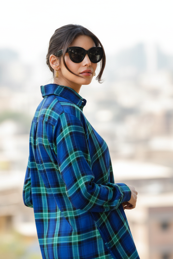 טוניקה כרמל כחולה