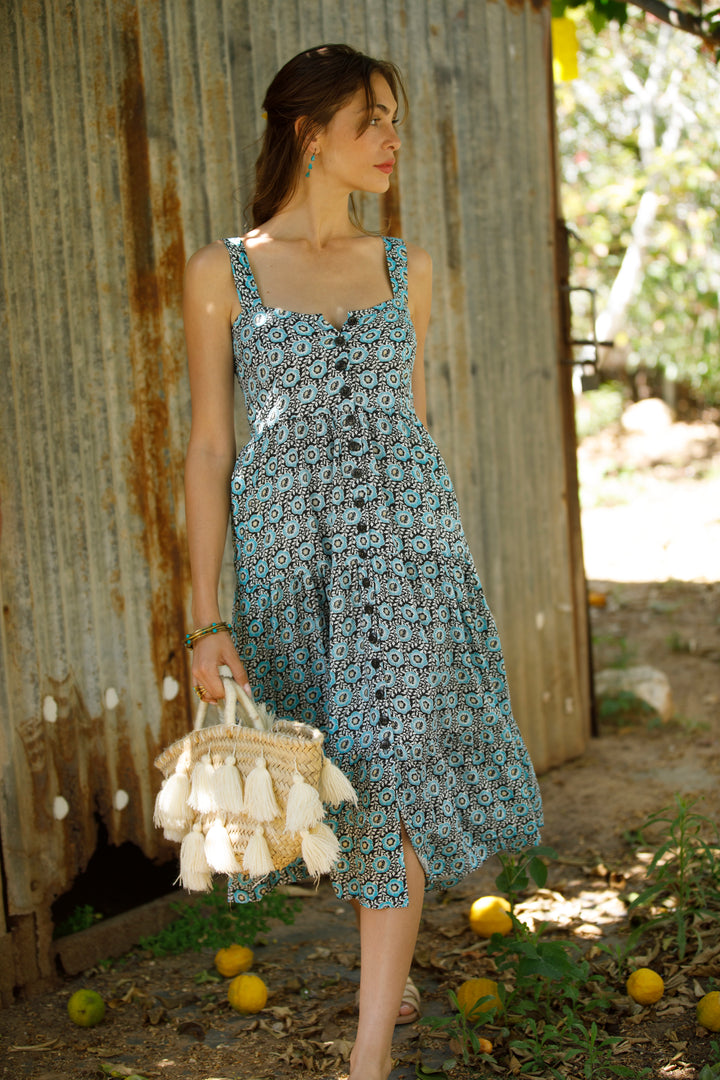 שמלת דניאלה טורקיז