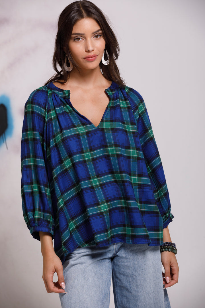 חולצת זואי משבצות