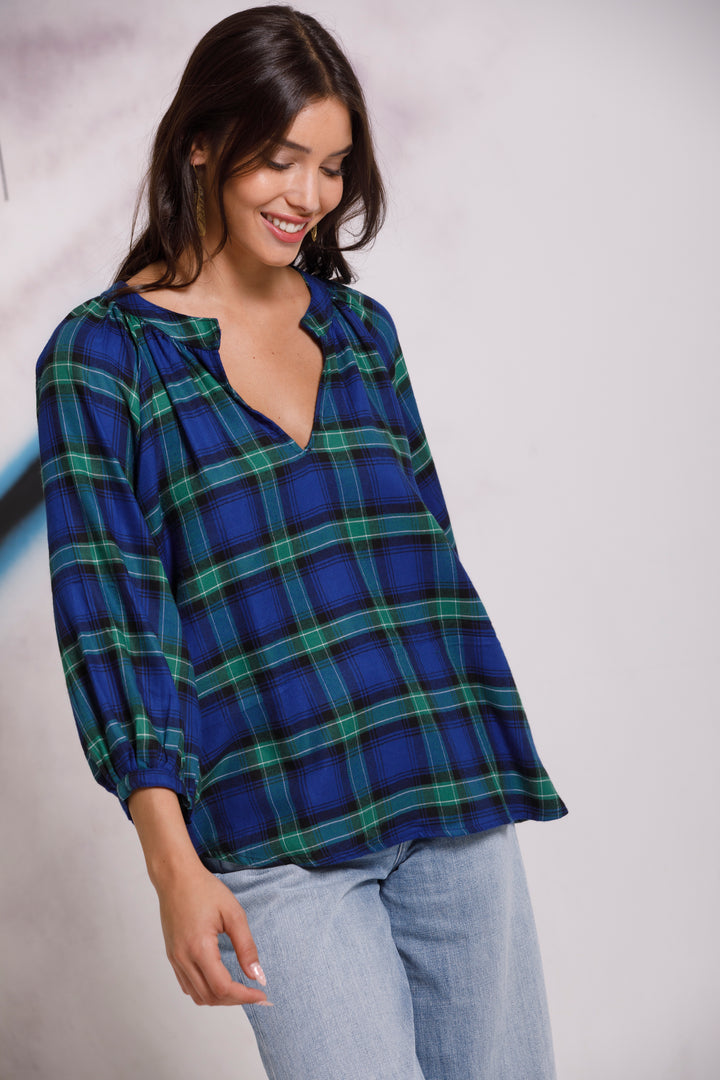 חולצת זואי משבצות