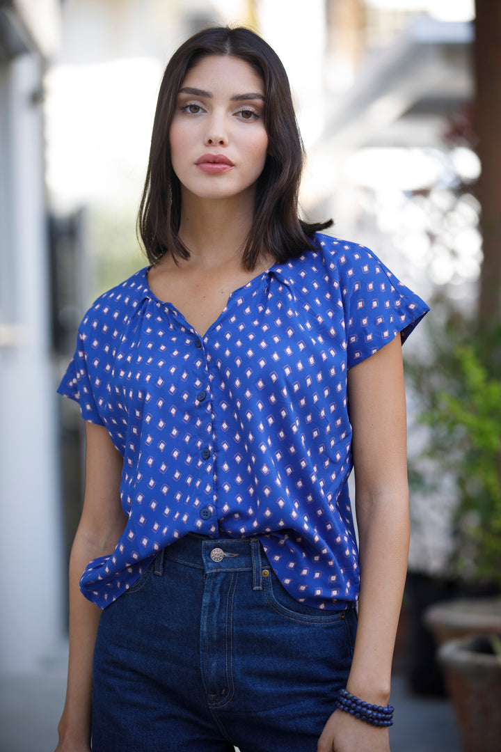 חולצת איימי כחולה