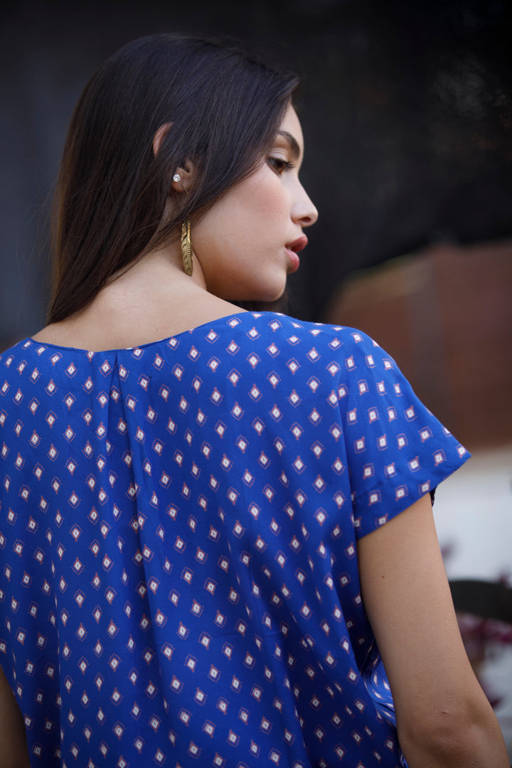 חולצת איימי כחולה