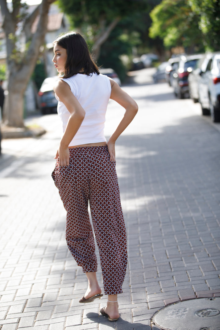 מכנס סקיי בורדו