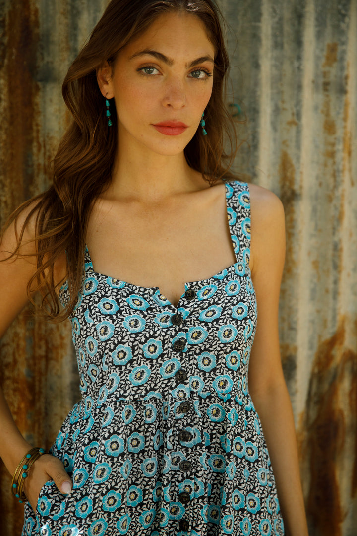 שמלת דניאלה טורקיז