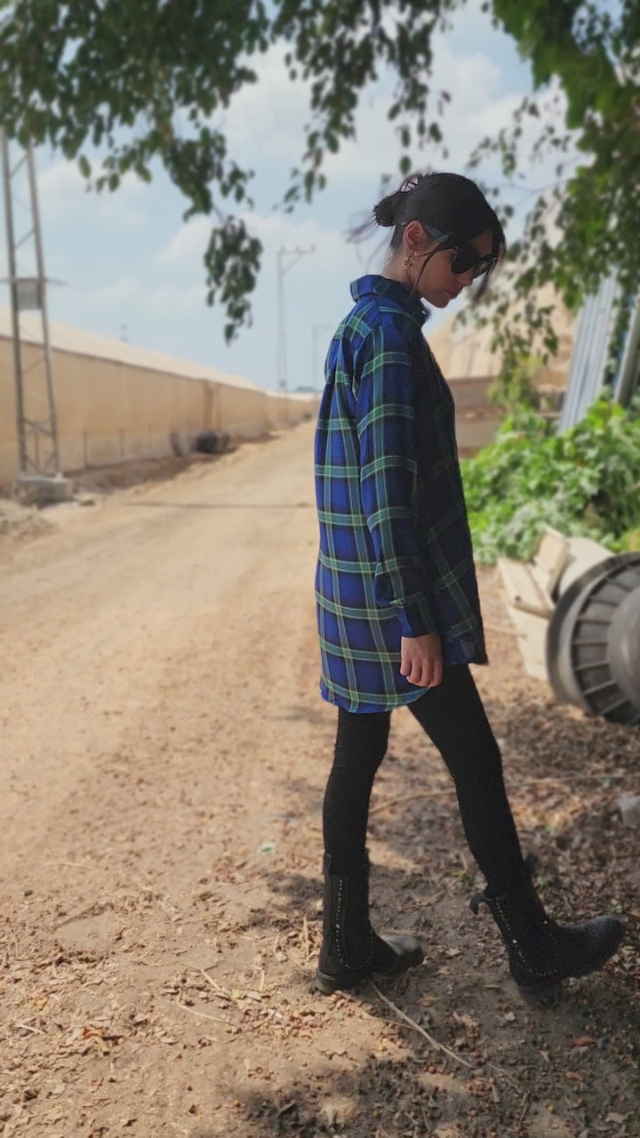 טוניקה כרמל כחולה