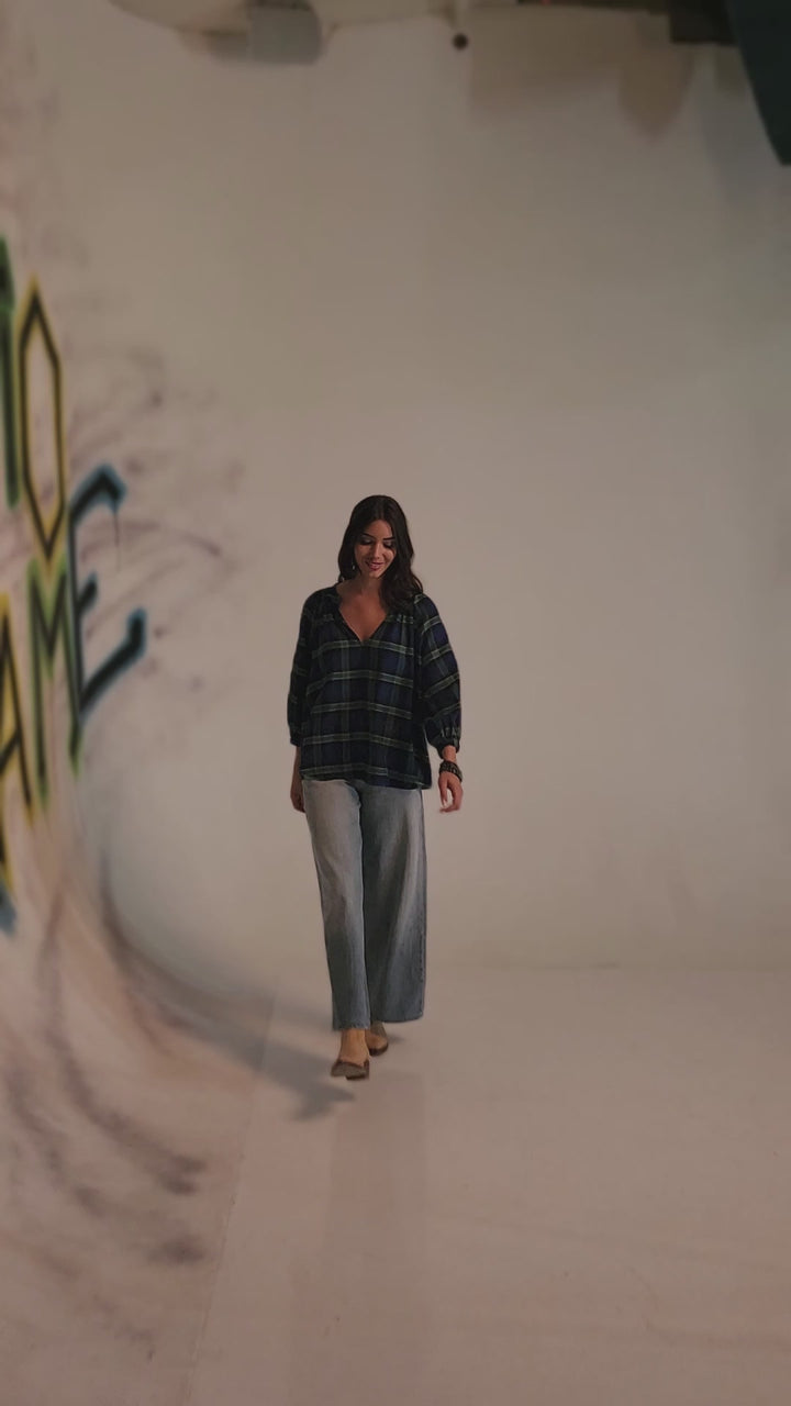 חולצת זואי משבצות